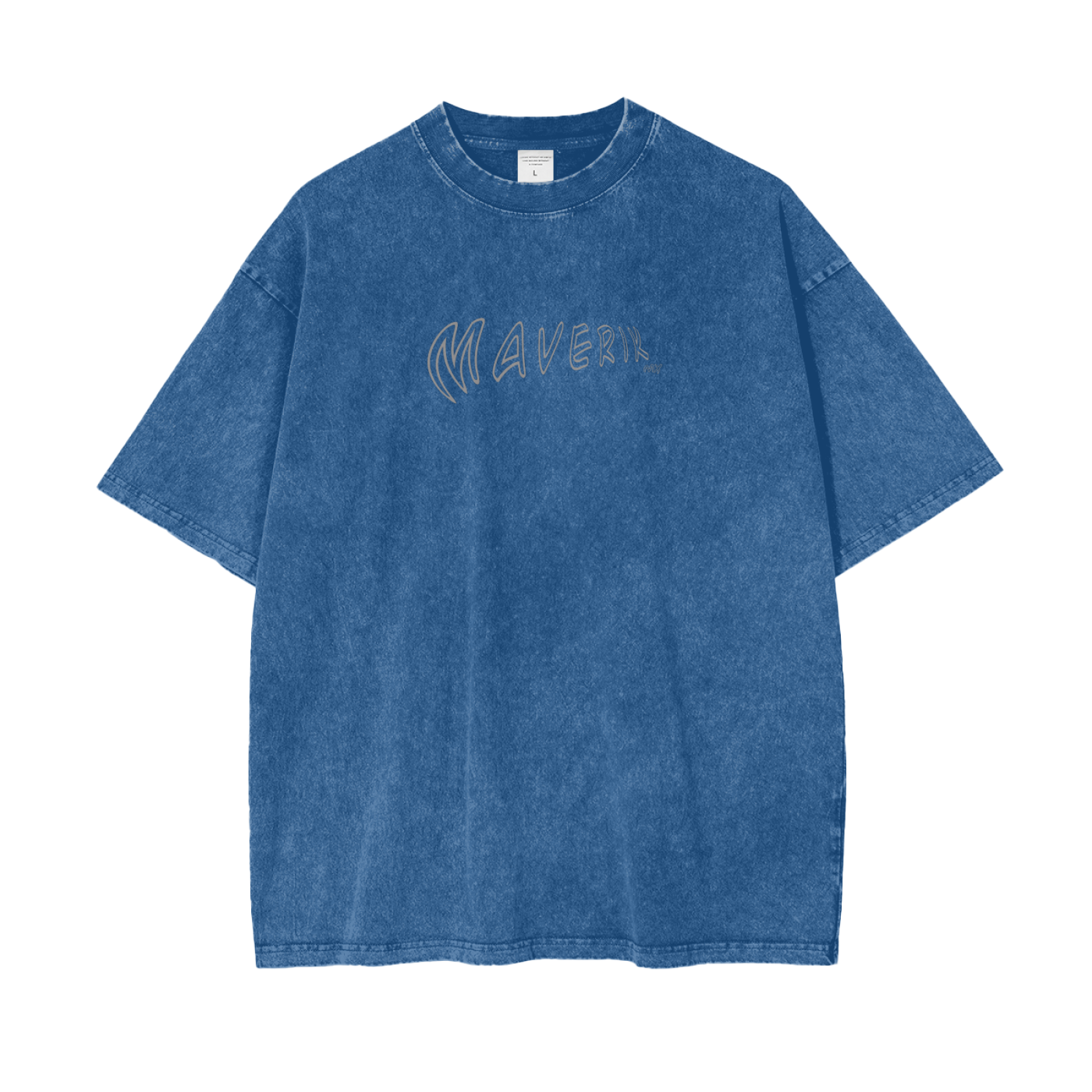 Oversize Snow Washed MaverikMx T-Shirt Black